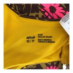 Aerie  NWT Scoop Bikini Top Tropical Floral Green Hot Pink Gold Removable Pads XS Photo 4