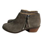 Vionic  Joy Serena Ankle Boots Brown (Greige) Tassel Side Zips Almond Toe‎ Photo 1