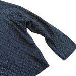 Babaton  1-01 Pullover Sweater Navy Silver Metallic Stretch Size Medium NWOT Photo 5