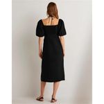 Boden Halterneck Cutout Column Dress Linen Black Size 10 Photo 5