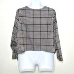 Torrid Studio Double Knit Cropped Collarless Jacket Size 5X Houndstooth Photo 3