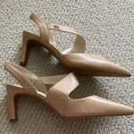 Calvin Klein NEW Slingback Nude Pumps Heels Wrap Around Kitten Mary Janes Sz 8 Photo 10