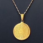 Lord’s Prayer Our Father Praying Hands Medallion Pendant 18” Religious Necklace Photo 10