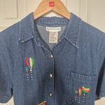 Alfred Dunner Hot Air Balloon Midi Dress Art Teacher Vintage 90s Size 10 Photo 2