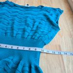 Missoni  Zig Zag Turquoise Blue Knit Flawed Dress size Medium Photo 13