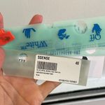 Off-White NWT Black and White Logo Nylon Sport Bra Size 40 Photo 8