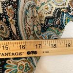 WYLDR  Paisley Printed V Neck Maxi Dress W/ Front Split Size Small Photo 8