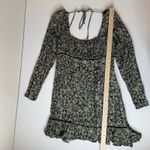 Free People Free People Womens Boheme Mini Dress in Black Sz 8 Floral Ruffle Boho Festival Photo 12