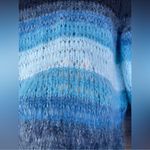 Ba&sh Blue Stripe Boo Open Loose Knit
Mohair Wool Blend Pullover size 6 Photo 3