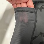 Aerie  Tropical Print Side Pocket Bike Shorts in Black & Gray Photo 6