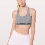 Lululemon Women’s  time to sweat sports bra in white black monochromic gym active Photo 0