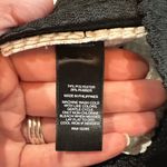 EXPRESS Black and White Striped Bandage Mini Skater Skirt Photo 4