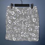 EUC Patchington Striped Hawaiian Floral Skort Coastal Grandma Nautical Size 14 Black Photo 1