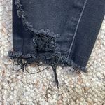 American Eagle  Women's Hi-Rise Jegging Black Destroyed Size 6 Photo 3