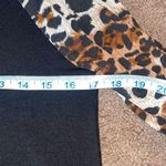 Boutique  Brand Leopard animal print raglan long sleeve tunic‎ top Medium Black Photo 4