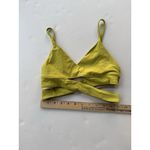 Lululemon Still Now Bra VIVID Yellow SIZE 4 Gym Yoga Adjustable Strap Training Photo 4