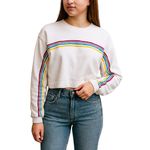 Abercrombie & Fitch  Rainbow Stripe Cropped oversized Sweatshirt – XS Photo 9