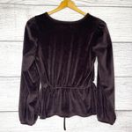 Madewell Brown Corduroy Tie-Front Faux-Wrap Top Size Medium Photo 7