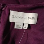 Sachin & Babi Loretta Formal Evening Gown Women's 14 Wine Special Occasion Dress Red Photo 4