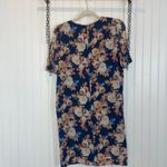 J.Crew  Womens Blue Antique Floral 100% Silk Mini Shift Dress Size XS Photo 4