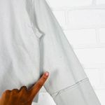 Gymshark ‎ Long Sleeve Crop Top Cut Out Neckline Gray Activewear Womens Small Photo 6