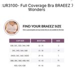 Brand New Curveez Women's Size Medium Braeez Full Support Bra Black Photo 4