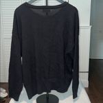 Karl Lagerfeld  Black Sweater with Logo and Button Details Size XL Photo 3