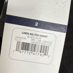 NEW Sofia Vergara Black Linen Blend Shorts Women’s Size 2 NO Belt 4” Inseam Photo 2