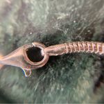 Sterling Silver Slider Charm Bracelet Heart Crystal 7.5” 925 IBB Photo 9