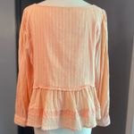 American Eagle Peach Lace Detail Boho Festival Women's Top Photo 3