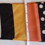 100" Silk Obi Style Wrap Belt Sash Tie Centered Print Orange Photo 5