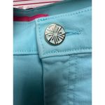 Lilly Pulitzer aqua cut off Jean short EUC size 12 summer beach Blue Photo 3