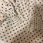 ZARA  Off Shoulder Linen Blend Polka Dot Top Xs Photo 3
