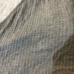 Blue Blush Grey Halter Tie Back Crop Top Made in USA Medium Waffle Knit Photo 5