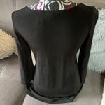 Chico's CHICO’S TRAVELERS Black 3/4 Sleeve Top Size 0 (S4) Photo 3