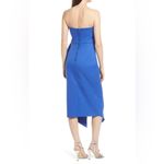 Elliatt Reception Ruffle Strapless Cocktail Midi Dress in Cobalt Blue Size S NWT Photo 7