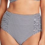 Sea Level Black White High Waist Bikini Bottoms 16 Photo 0
