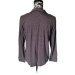 Marine layer  Long Sleeve Striped Top soft medium collared polo Photo 3
