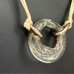 Vintage Sterling Handcrafted Glass Donut O Photo 7