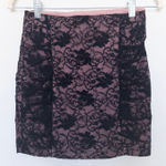 Y2K 2B Clothing Womens Skirt‎ Size Black Mini Lace Overlay Goth Punk Romantic Photo 0