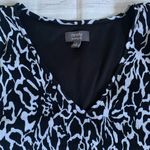Ninety Black and White Patterned Cold Shoulder Dress Photo 2