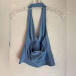 Free People  Intimately Blue Halter Neck Women's Top Photo 3