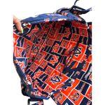 UNIVERSITY OF AUBURN Fabric Logo Blue Orange Shoulder Bag Photo 3