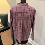Classic Elements Plum Purple Gingham Embroidered Cottage Educator Top Size Large Photo 3