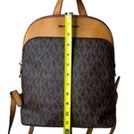 Michael Kors  MK Monogram Bicolor Leather & Coated Canvas Tech Backpack NWT Photo 6