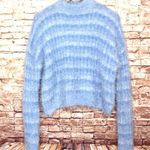 Candie's  | Blue Stripe Fuzzy Eyelash Sweater Photo 0