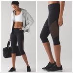 Lululemon  NWT‎ Reveal Crop 15" Leggings Women’s Size 6 Black Activewear Photo 1