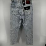 Levi's 501 Skinny Jeans Light Acid Wash Bleach High Rise Stretch Blue 28x28 Photo 6