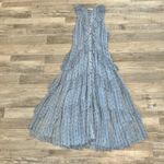 Sundance  Belle Courant Multi Blue Tiered Ruffle Dress Midi, Sleeveless D25 Photo 2