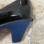 Hogan patent leather chunky heels size 37.5 black and blue Photo 4